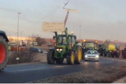 Немецкие фермеры на 200 тракторах заблокировали трассу в сторону Штутгарта