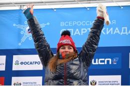 Лыжница Фалеева выиграла первую медаль Всероссийской зимней Спартакиады