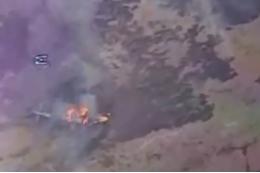 Военкоры показали кадры уничтоженного вертолета Black Hawk с десантом ВСУ